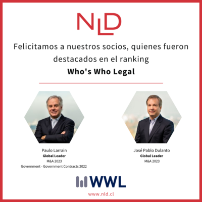 Who’s Who Legal – M&A and Governance 2023 | Paulo Larrain - NLD Abogados